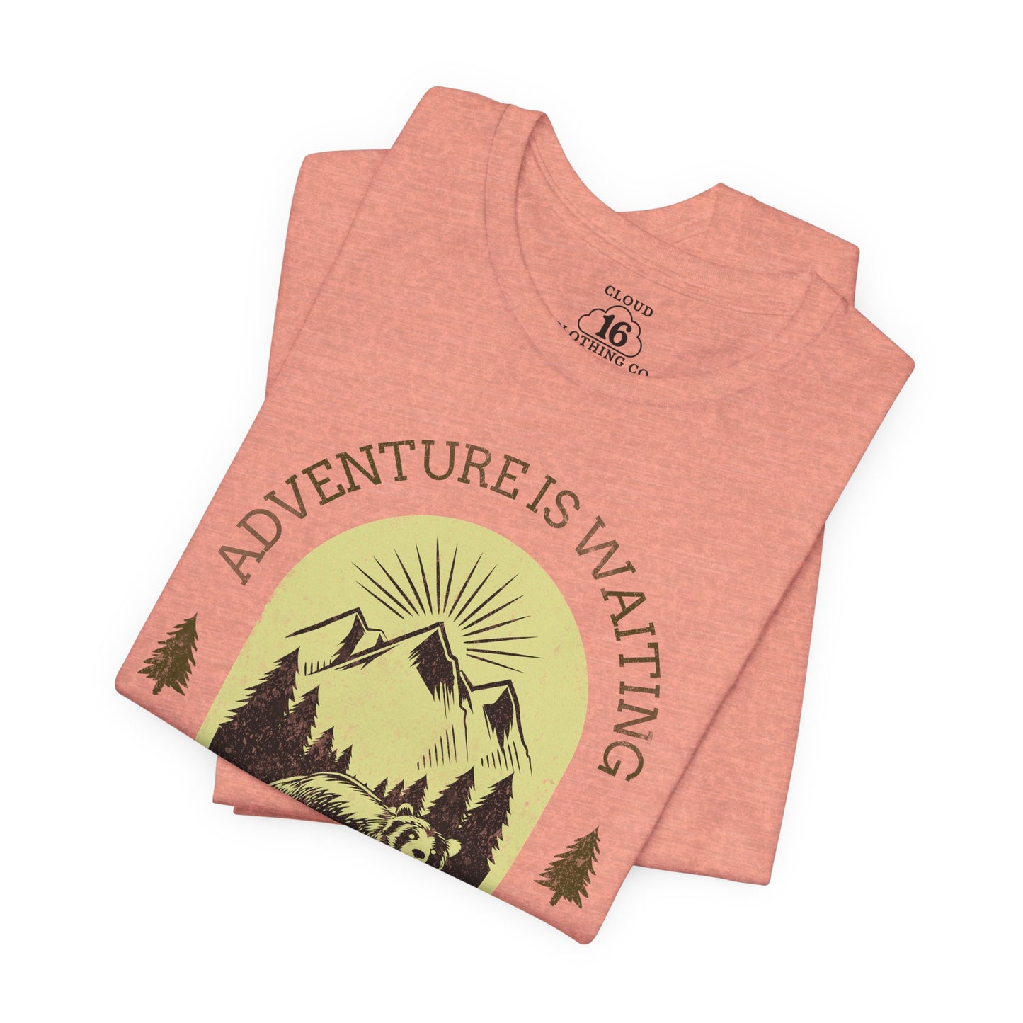 Adventure is Waiting Unisex Tee - Nature Lover Wilderness Hiking Shirt