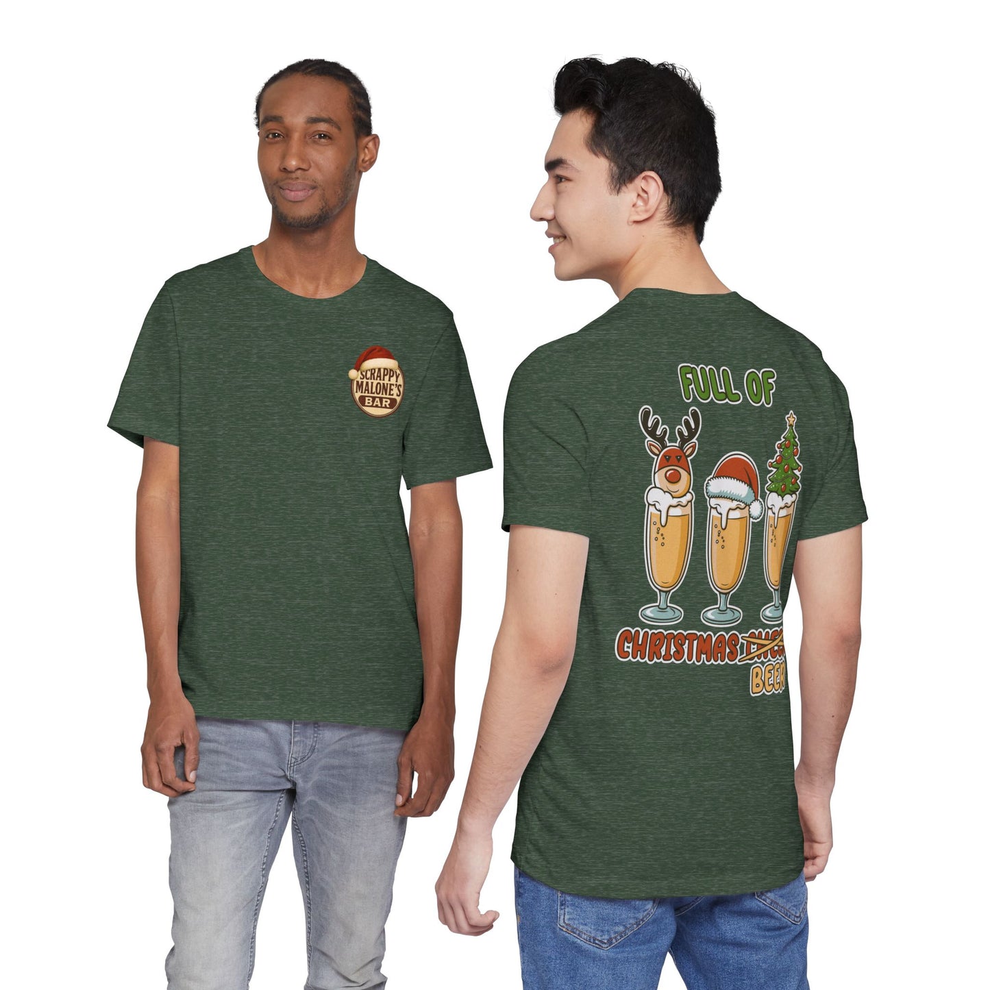 Scrappy Malone's Bar Christmas Beer Tee