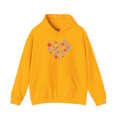 Floral Heart Hoodie - Female Cozy Hoodie | Perfect Gift for Any Occasion