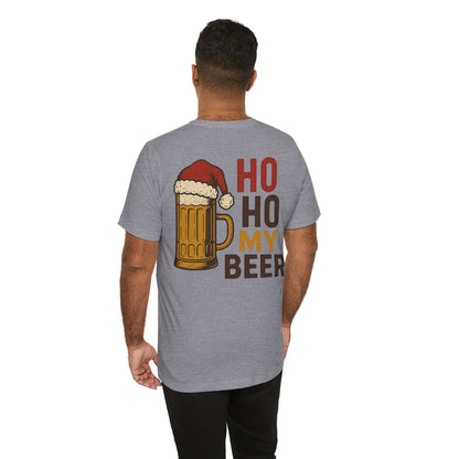 Scrappy Malone's Bar Christmas Tee — "Ho Ho My Beer" Beer Lover T-Shirt