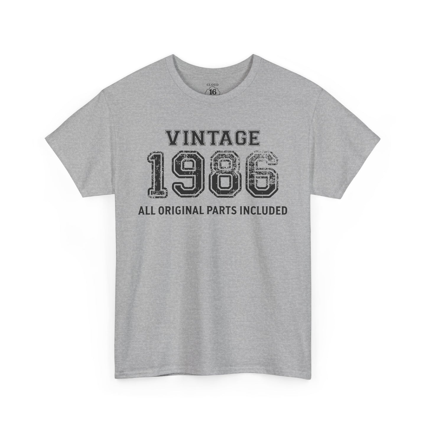 Vintage 1986 Retro T-Shirt - Premium Unisex Cotton Tee