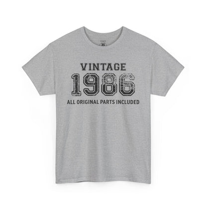 Vintage 1986 Retro T-Shirt - Premium Unisex Cotton Tee