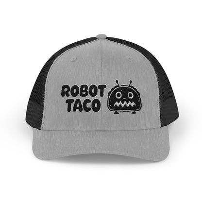 Robot Taco Snapback Trucker Cap - Fun Mesh Hat for Taco Lovers