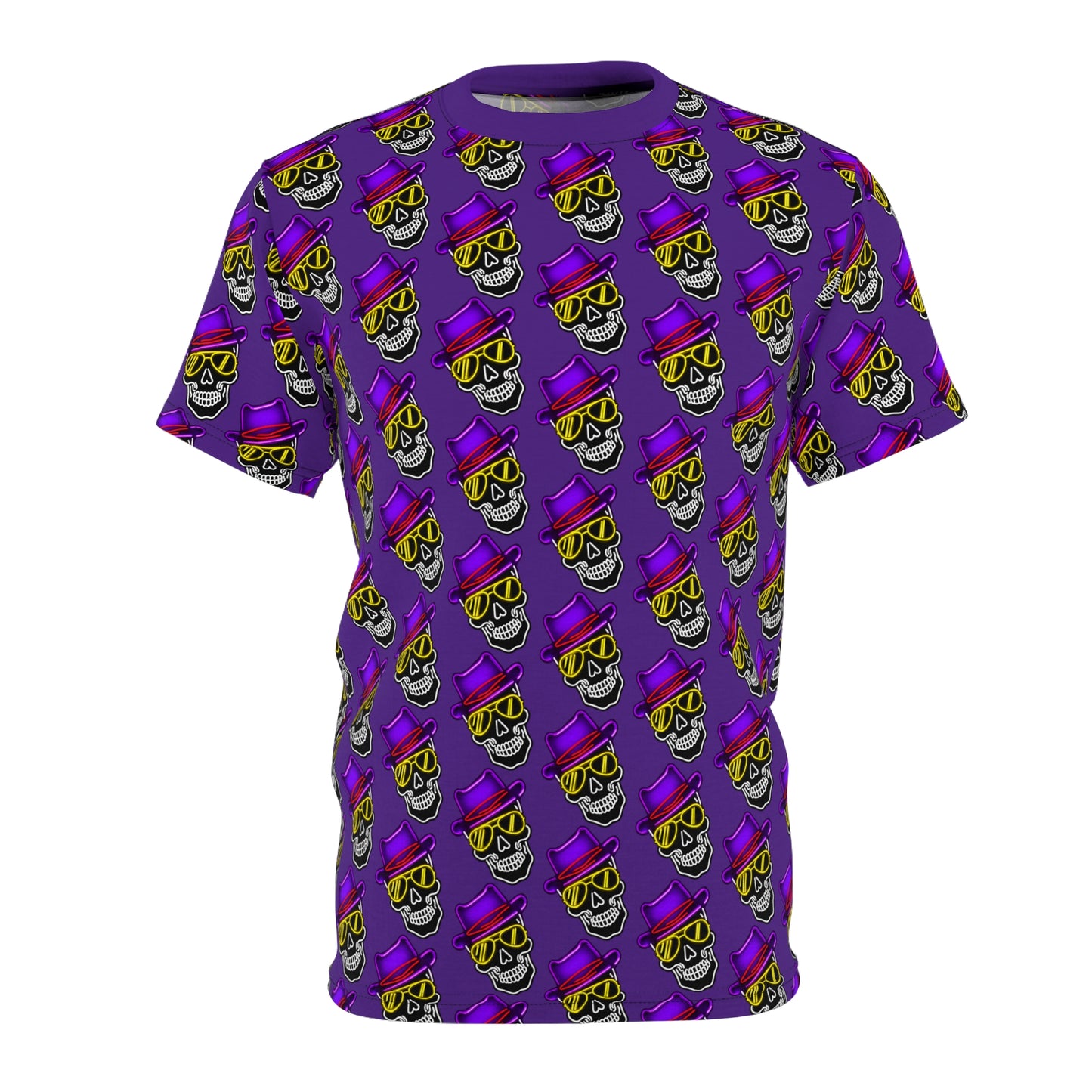 Cool Neon Skull Sunglasses Unisex Tee - Trendy Streetwear Shirt