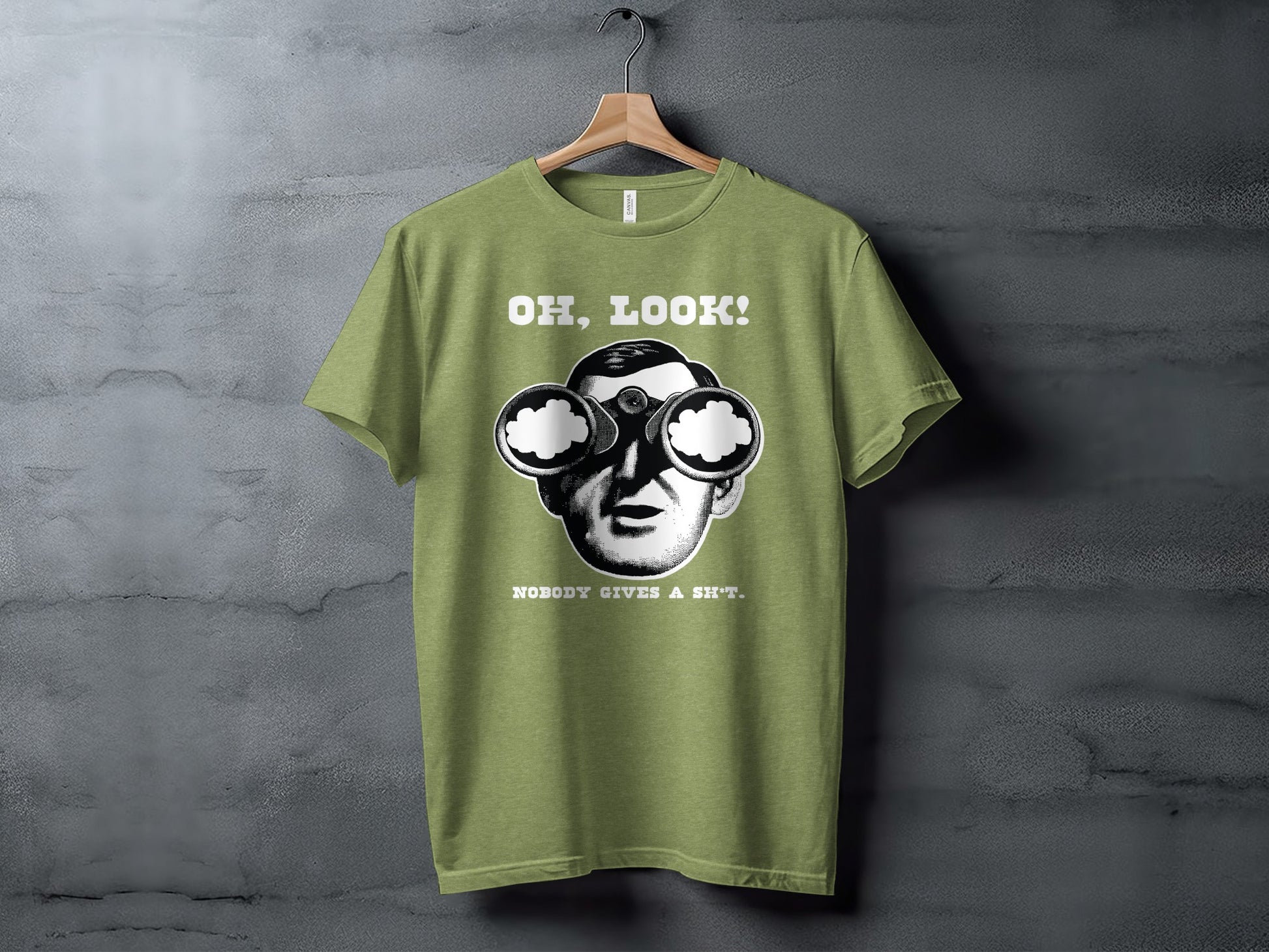 Funny Oh Look Nobody Gives A Sh*t Binoculars T-shirt