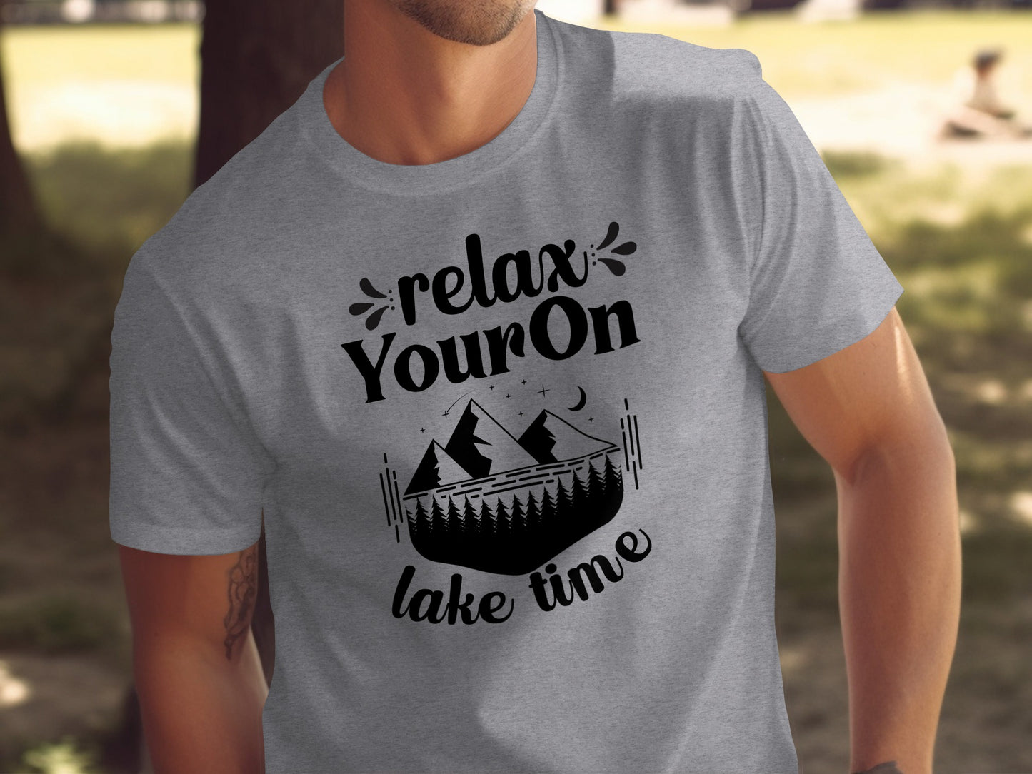 Relax Your On Lake Time Camping Outdoors Nature T-Shirt T-Shirt - Outdoor & Adventure Collection - Mile Marker 16 Gear by Cloud 16 Clothing Co.