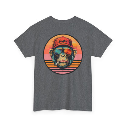 Retro Monkey Graphic T-Shirt - Unisex Heavy Cotton Tee