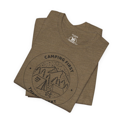 Camping Therapy Unisex T-Shirt - Nature Lover Gift for Outdoor Adventures