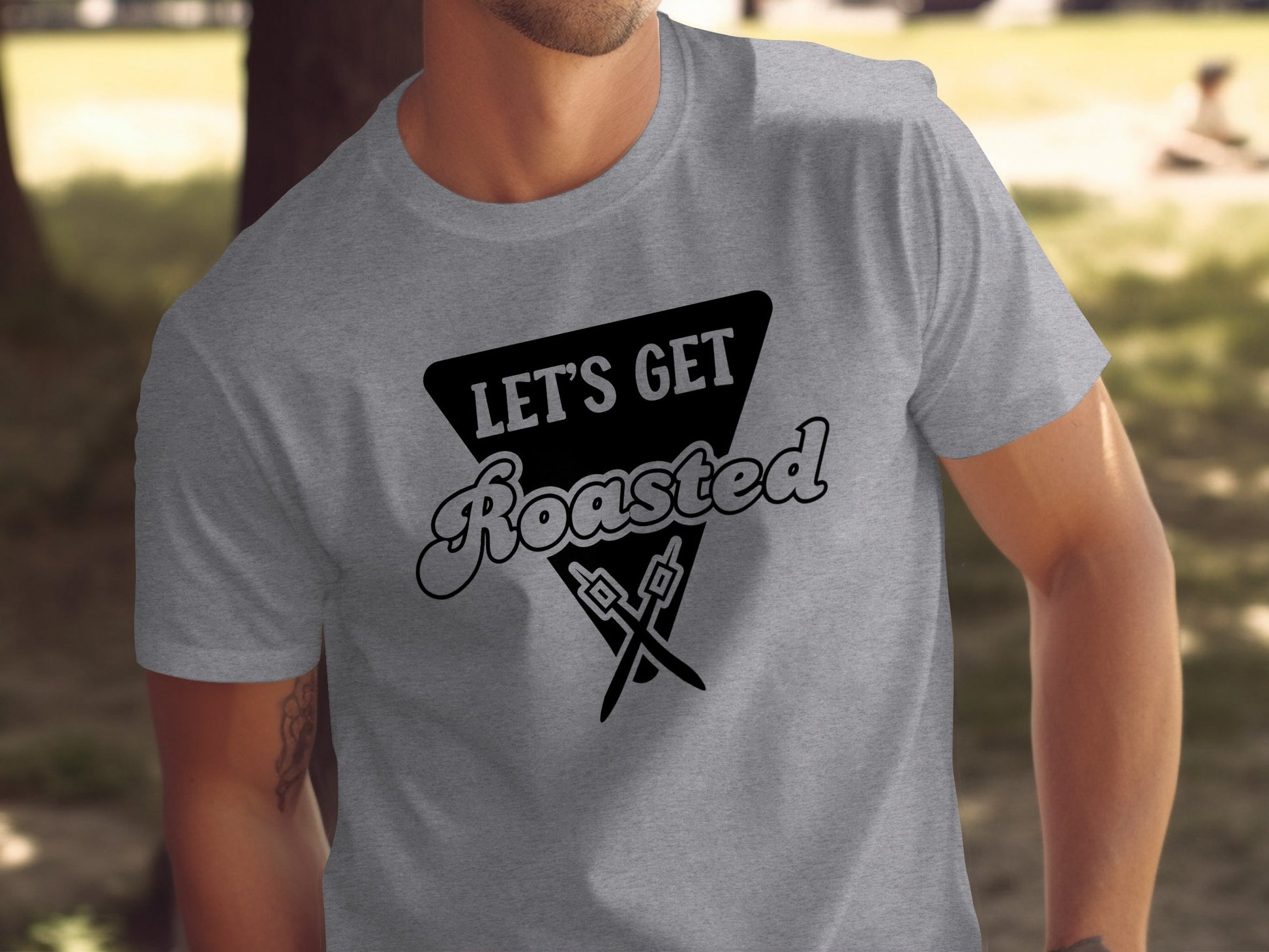 Let's Get Roasted Marshmallow Roasting Sticks T-Shirt T-Shirt - Outdoor & Adventure Collection - Mile Marker 16 Gear by Cloud 16 Clothing Co.