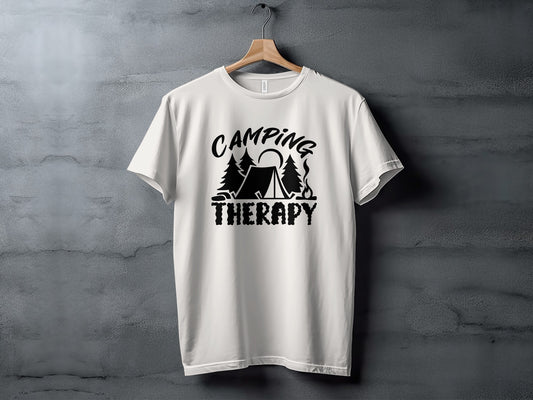 Camping Therapy Nature Adventure Outdoor Camping T-Shirt T-Shirt - Outdoor & Adventure Collection - Mile Marker 16 Gear by Cloud 16 Clothing Co.