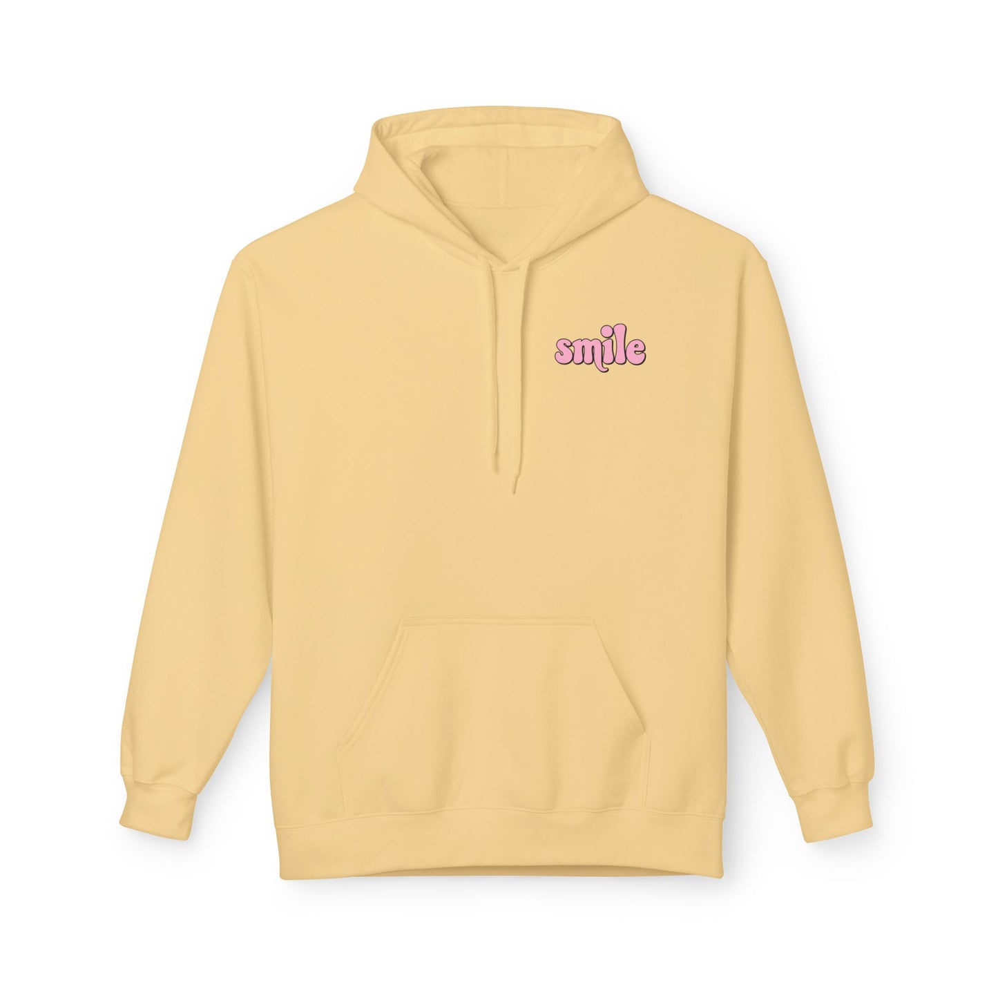 Smiley Flower Hoodie - Womens Fleece Hoodie