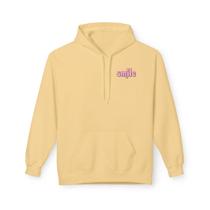 Smiley Flower Hoodie - Womens Fleece Hoodie