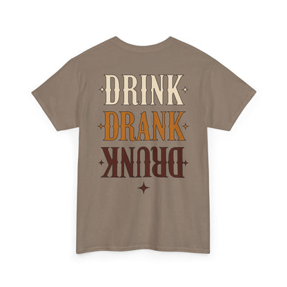 Scrappy Malone's Relaxed Fit 'Drink Drank Drunk' Funny T-Shirt - Unisex Cotton Tee