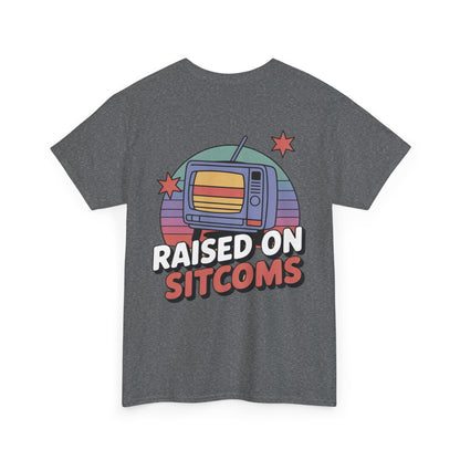 Retro Sitcom Heavy Cotton Tee - Nostalgic TV Show Shirt for Men & Women