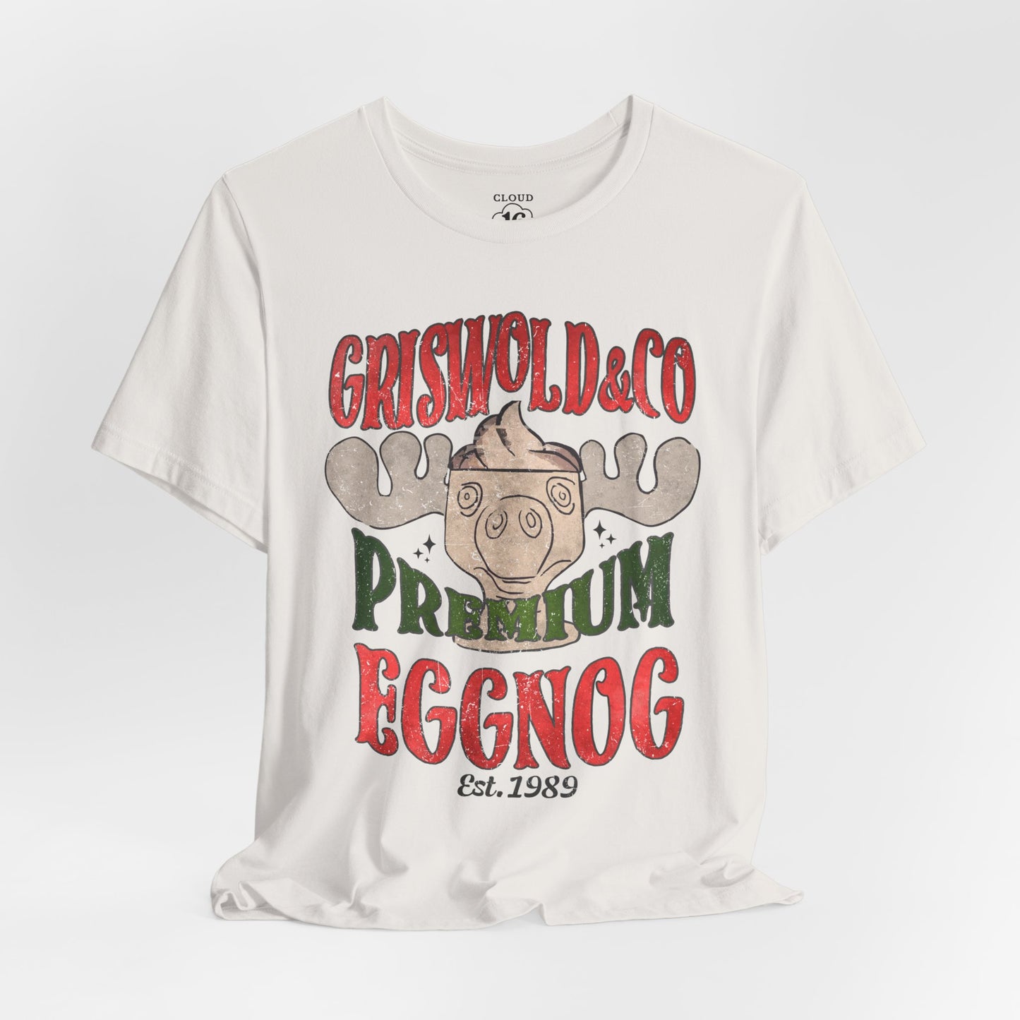 Griswold & Co. Premium Eggnog Christmas T-Shirt - Vintage Holiday Graphic Tee