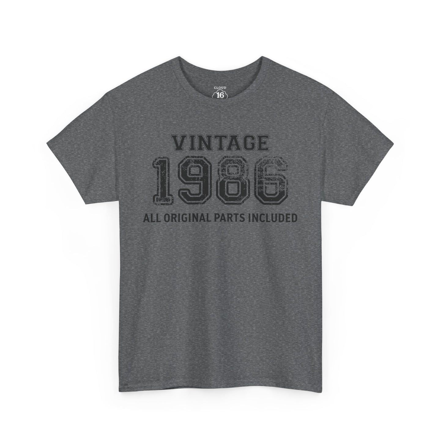 Vintage 1986 Retro T-Shirt - Premium Unisex Cotton Tee
