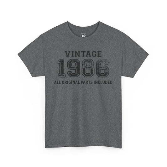 Vintage 1986 Retro T-Shirt - Premium Unisex Cotton Tee