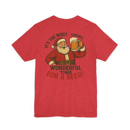 Scrappy Malone's Bar Christmas Tee — "It's the Most Wonderful Time for a Beer"