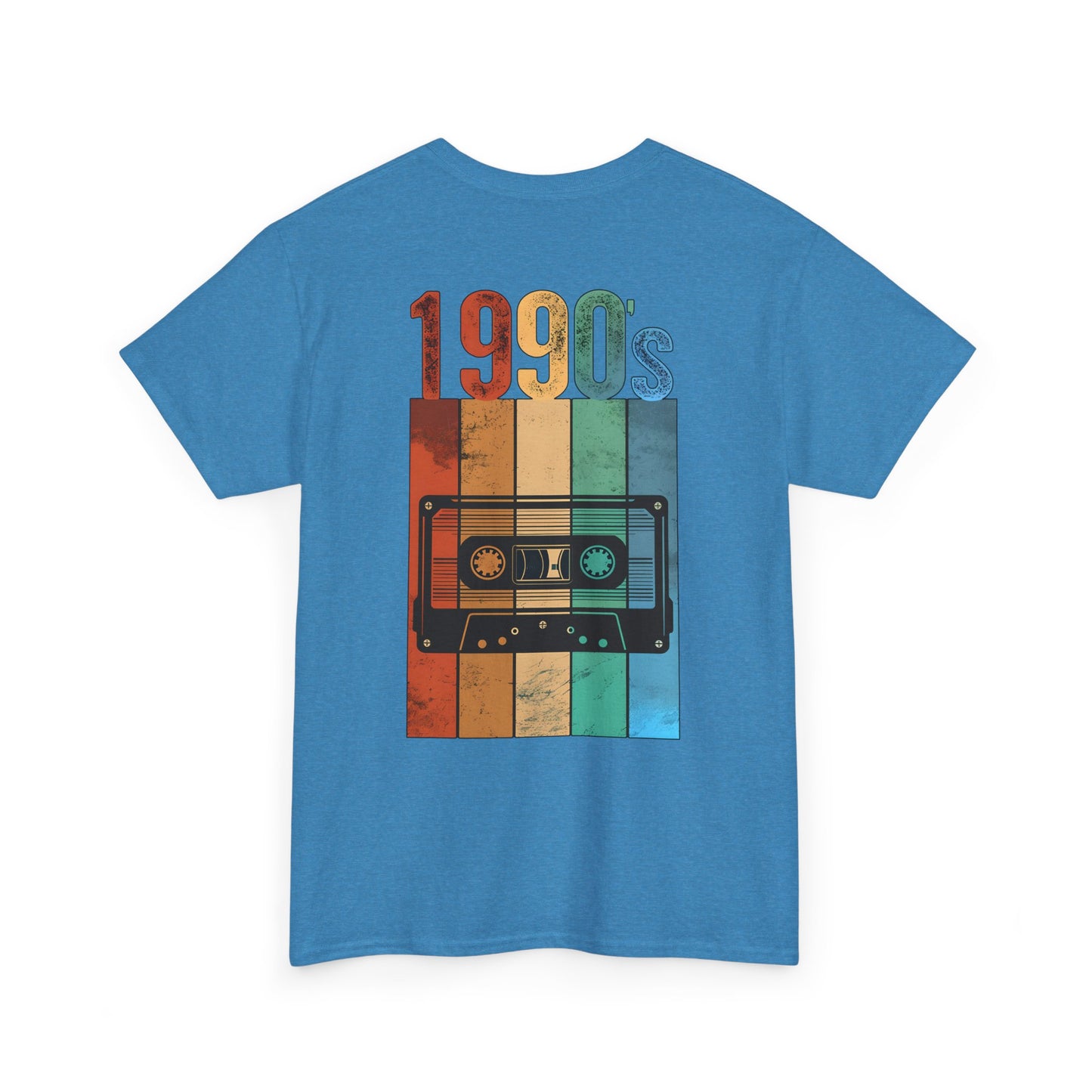 Retro 1990s Unisex Heavy Cotton T-Shirt - Vintage Nostalgia Tee