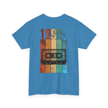 Retro 1990s Unisex Heavy Cotton T-Shirt - Vintage Nostalgia Tee