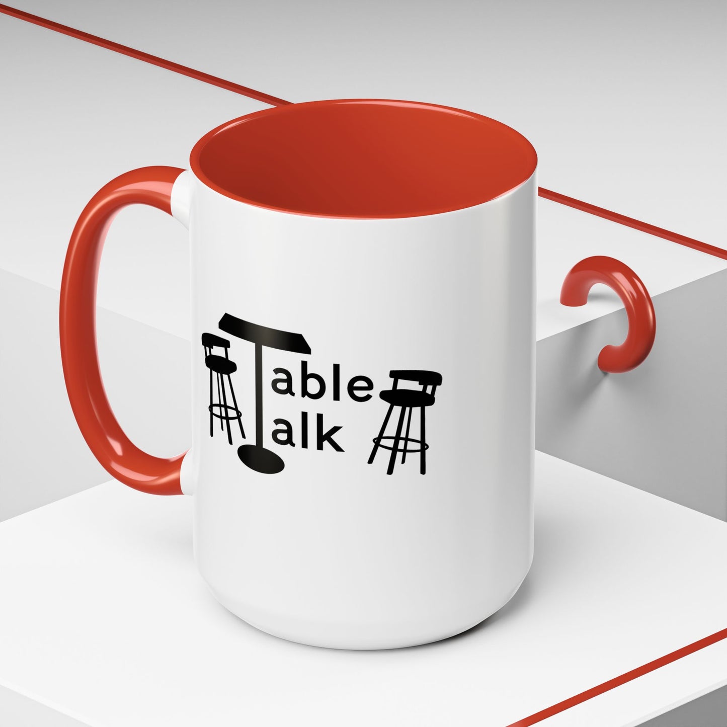 Table Talk Mug — Coffee Cup with Logo &  Match Card