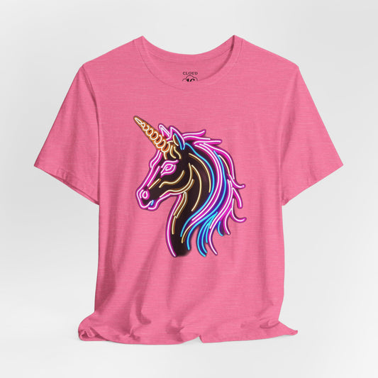 Unicorn Neon Graphic T-Shirt - Magical Tee for Festival & Everyday Wear