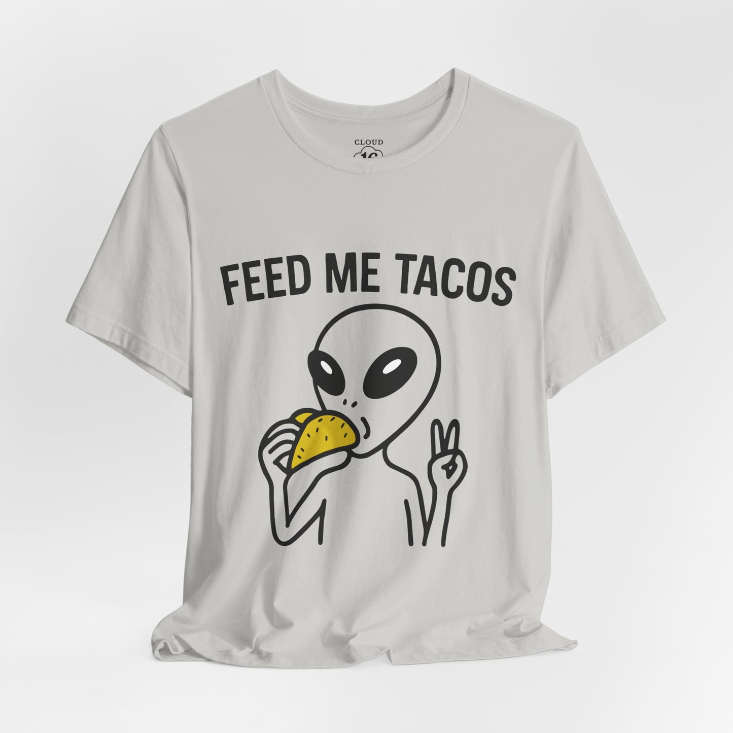 Alien Taco Lover T-Shirt - Funny UFO Foodie Tee for Taco Tuesday