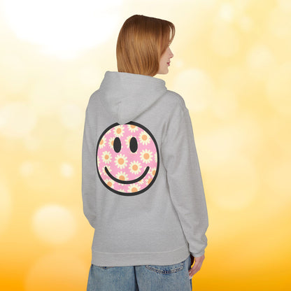 Smiley Flower Hoodie - Womens Fleece Hoodie