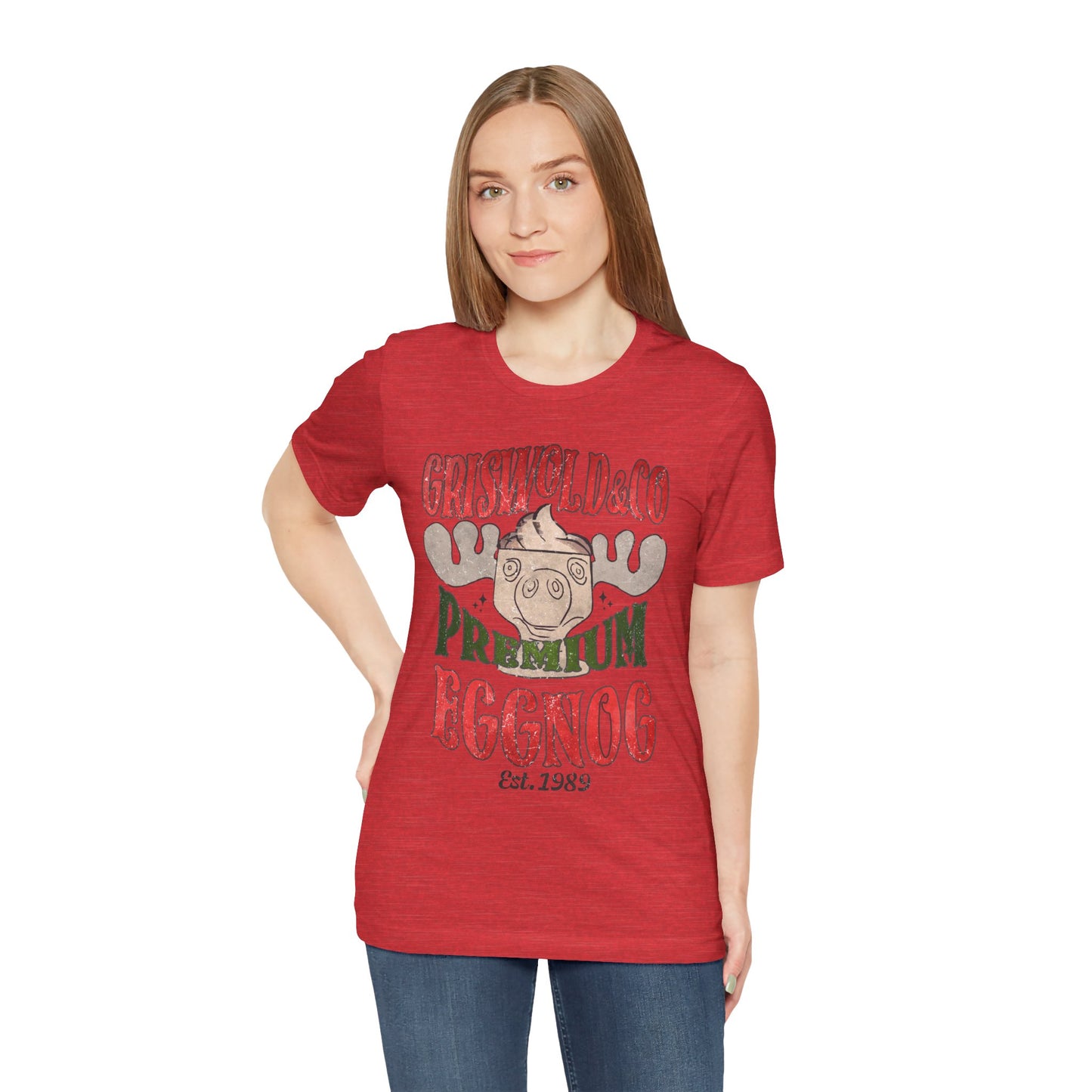Griswold & Co. Premium Eggnog Christmas T-Shirt - Vintage Holiday Graphic Tee