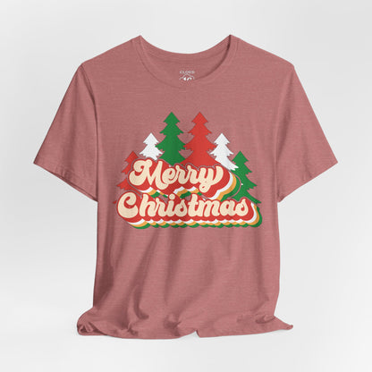 Retro Merry Christmas Tee - Vintage Holiday Unisex T-Shirt
