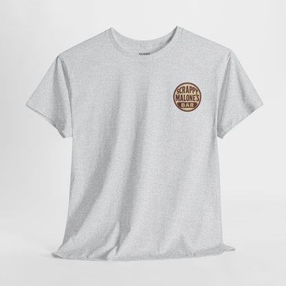 Scrappy Malone's Bar Whiskey Lovers T-Shirt - Funny Drinking Tee for Men & Women