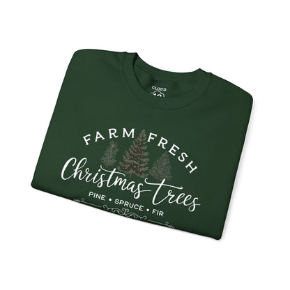 Farm Fresh Christmas Trees Crewneck Sweatshirt