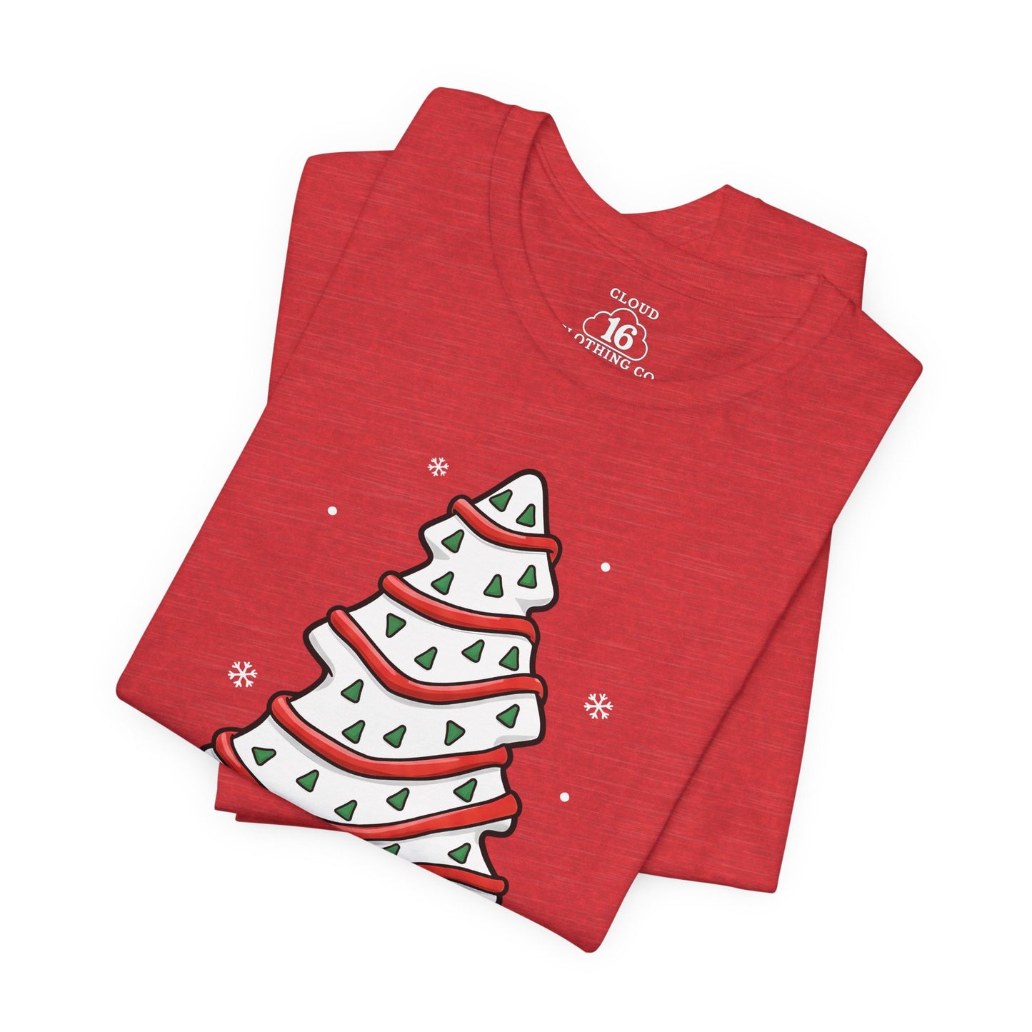 Christmas Tree Cake Unisex T-Shirt - Festive Holiday Tee