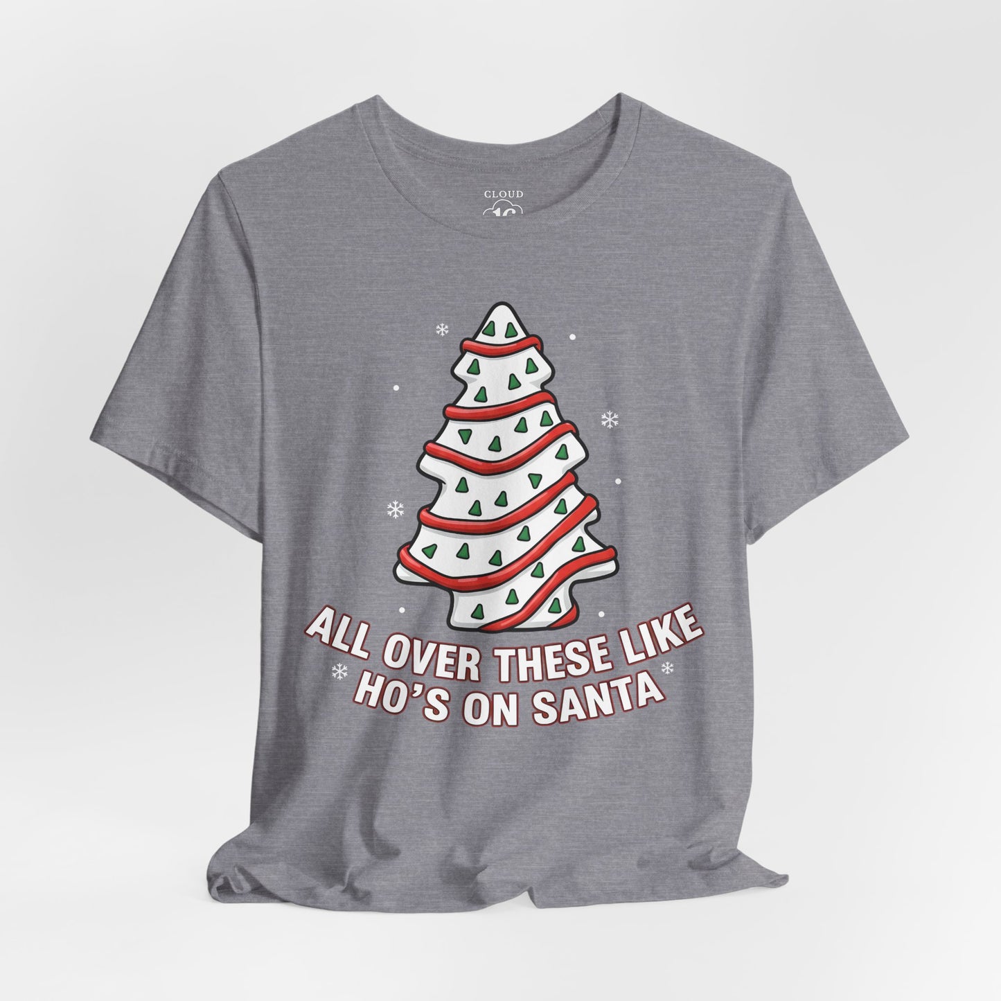 Christmas Tree Cake Unisex T-Shirt - Festive Holiday Tee