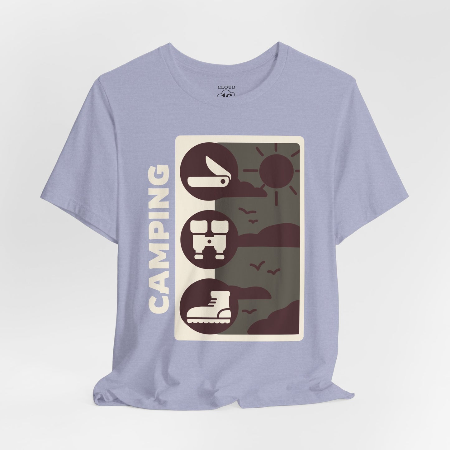 Adventure Awaits Camping T-Shirt - Unisex Outdoor Nature Lover Tee