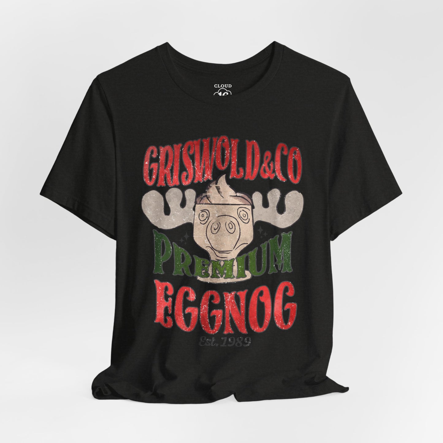 Griswold & Co. Premium Eggnog Christmas T-Shirt - Vintage Holiday Graphic Tee