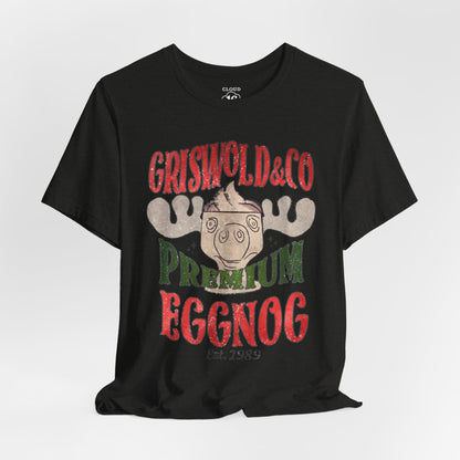 Griswold & Co. Premium Eggnog Christmas T-Shirt - Vintage Holiday Graphic Tee