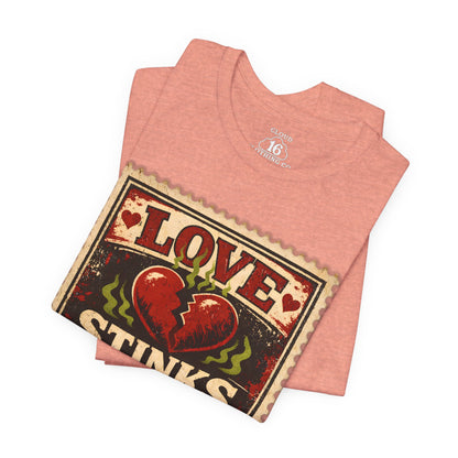 Love Stinks Postage Stamp Tee T-Shirt