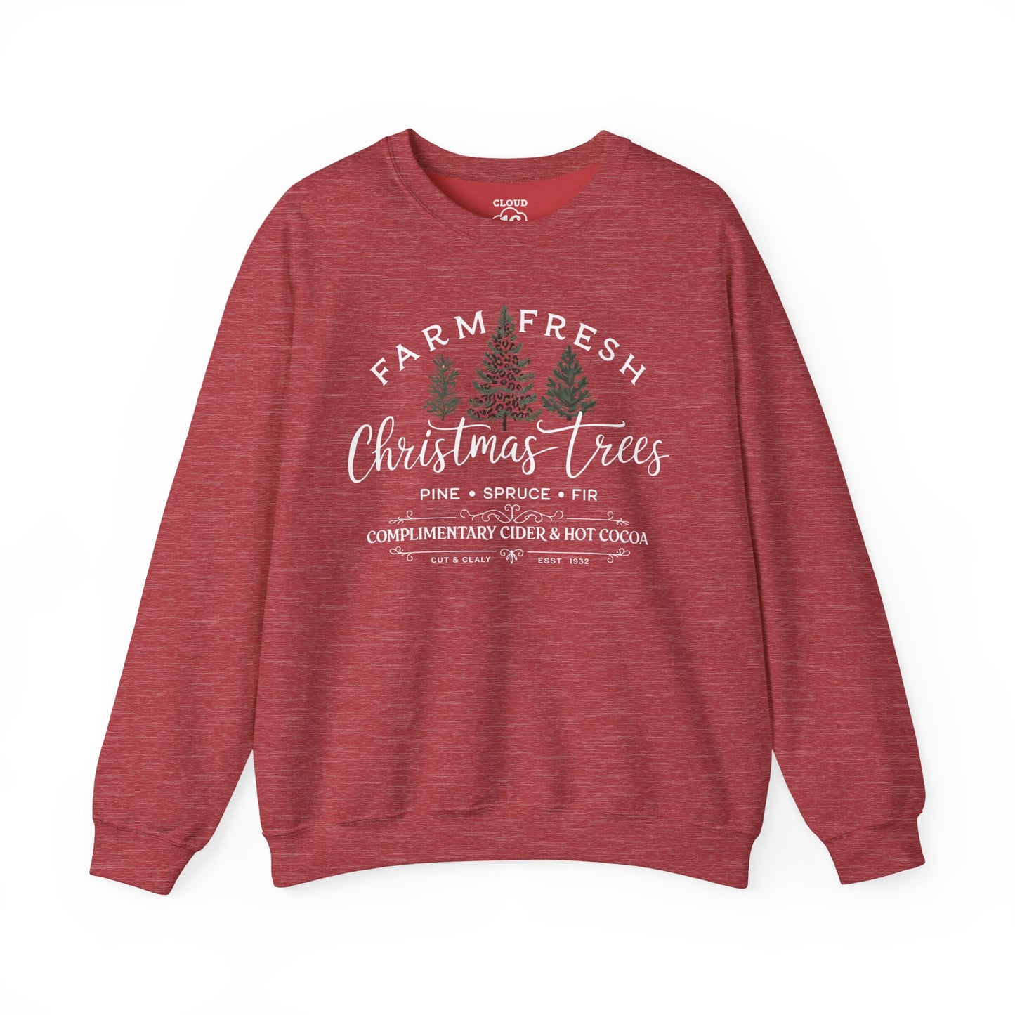 Farm Fresh Christmas Trees Crewneck Sweatshirt
