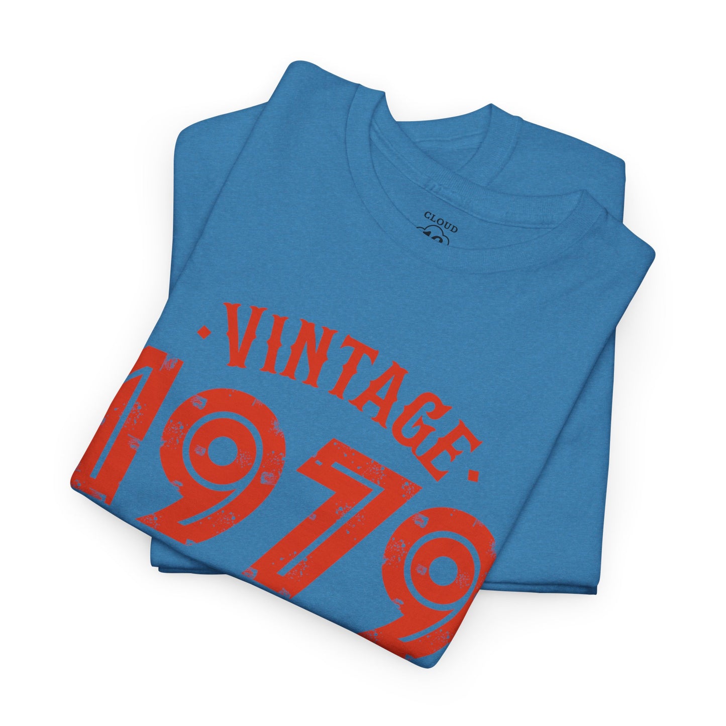 Vintage 1979 T-Shirt - Premium Unisex Heavy Cotton Retro Tee