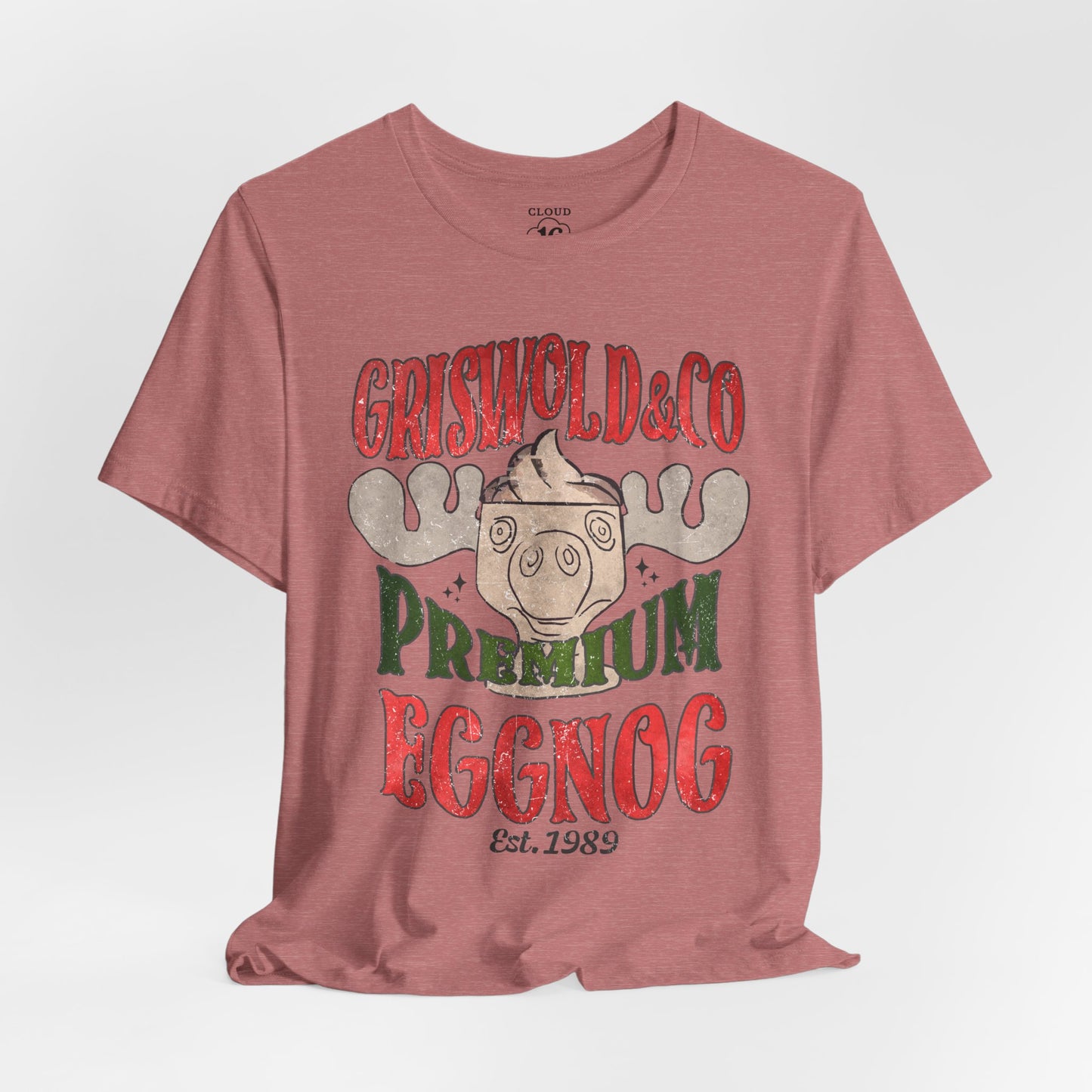 Griswold & Co. Premium Eggnog Christmas T-Shirt - Vintage Holiday Graphic Tee