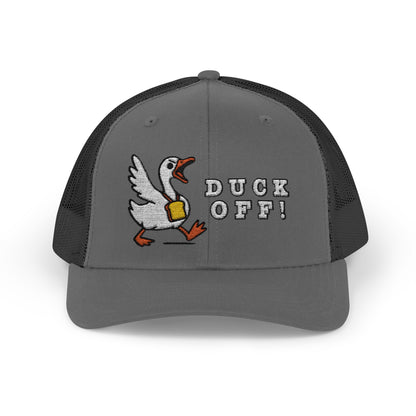 Duck Snapback Trucker Hat - Funny Wildlife Cap for Outdoor Enthusiasts