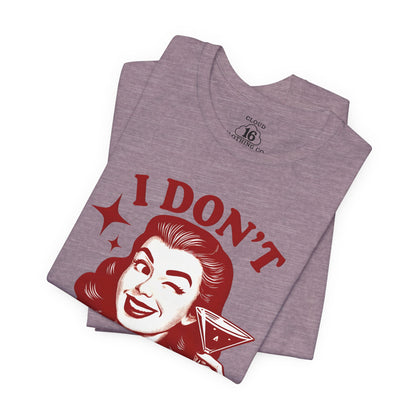 I Don't Care Retro Graphic Tee - Sassy Statement Shirt for Women & Men