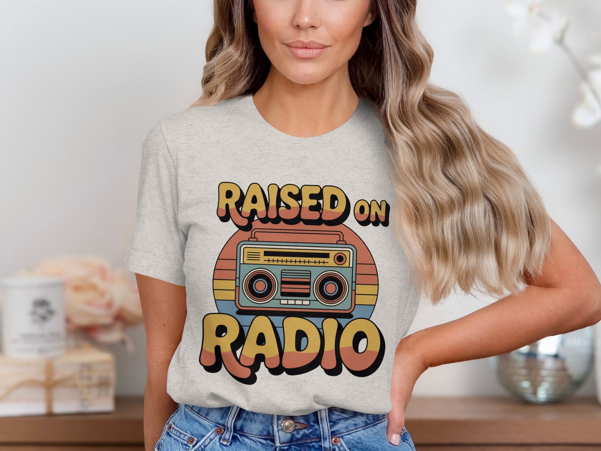 Raised On Radio Graphic T-shirt Music Lover Tee