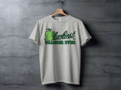 Luckiest Teacher Ever Graphic T-Shirt for Educators