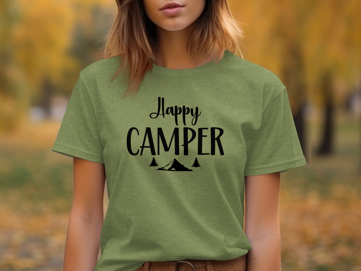 Happy Camper Nature Adventure Camping Outdoors T-Shirt T-Shirt - Outdoor & Adventure Collection - Mile Marker 16 Gear by Cloud 16 Clothing Co.
