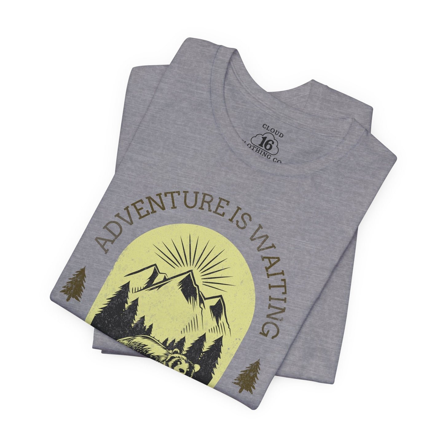 Adventure is Waiting Unisex Tee - Nature Lover Wilderness Hiking Shirt