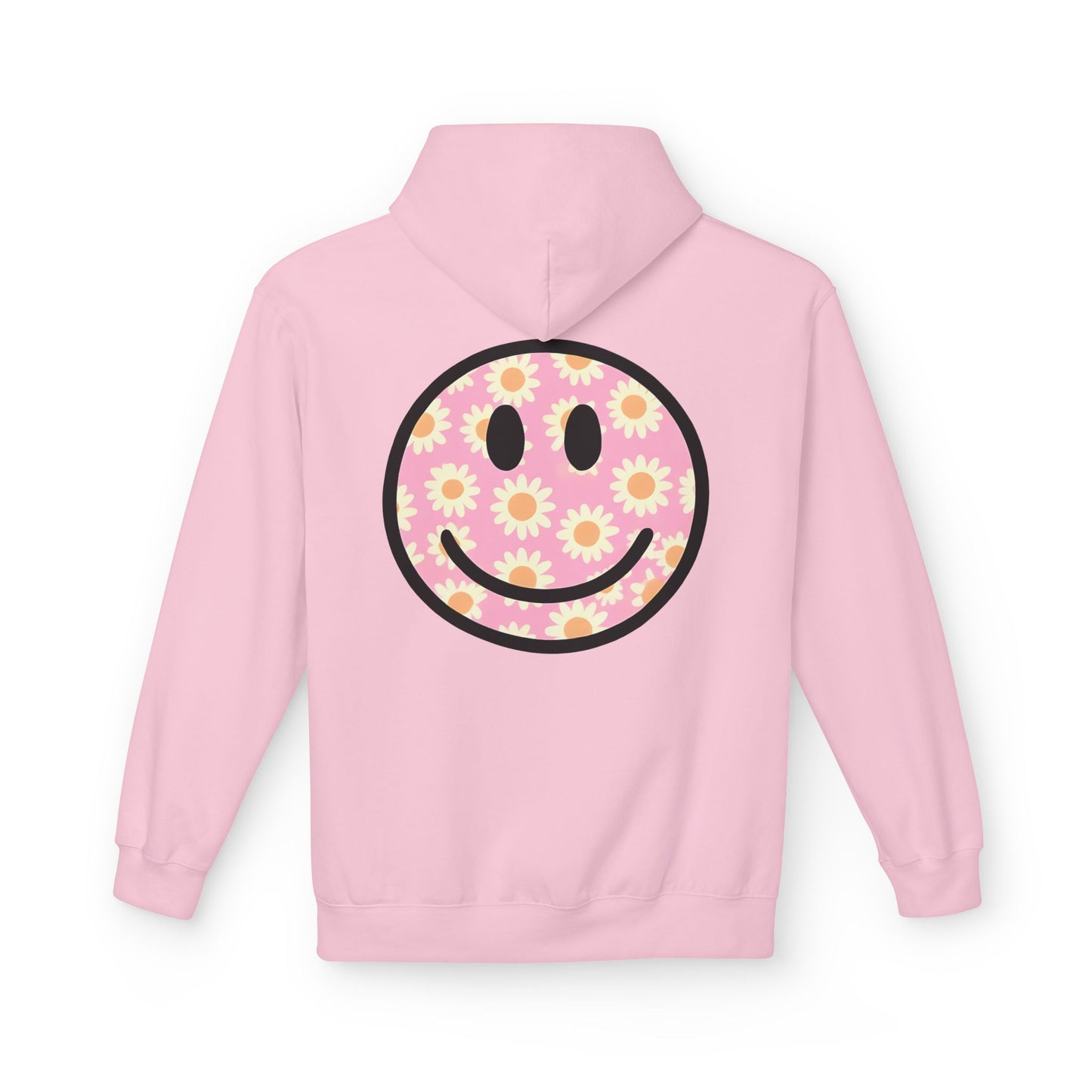 Smiley Flower Hoodie - Womens Fleece Hoodie