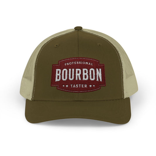 Premium Bourbon Lover Snapback Trucker Hat - Embroidered Cap for Men