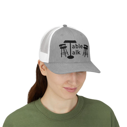 Table Talk Logo Embroidered Snapback Trucker Cap